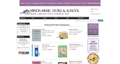 Desktop Screenshot of mindamusicstore.com